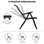 Rattan Folding Reclining Chair 2 Piece Patio - Image 3