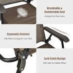 Folding Chairs Set of 4 Patio - Image 2
