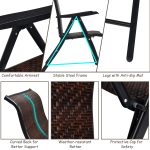 Rattan Folding Reclining Chair 2 Piece Patio - Image 2