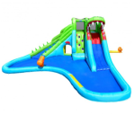 Inflatable Bounce House Crocodile Water Slide Climbing Wall - Image 3