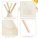 Kids Playhouse Lace Folding Teepee Tent - Image 6