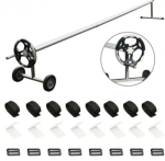 Pool Cover Reel Set 21 Ft Aluminum - Image 4