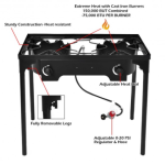 BBQ Grill Double Burner Outdoor Stove 150000 BTU - Image 3