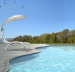 Patio Hanging Swing Chaise Lounge Chair - Image 9