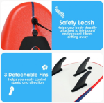 Surf Foamie Boards 6' Surfing Beach Surfboard - Image 3