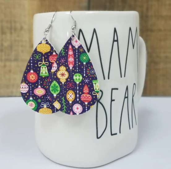 Screenshot 2021-07-05 at 6.22.20 PM Earrings Teardrop Blue Ornaments Jewelry - Image 1