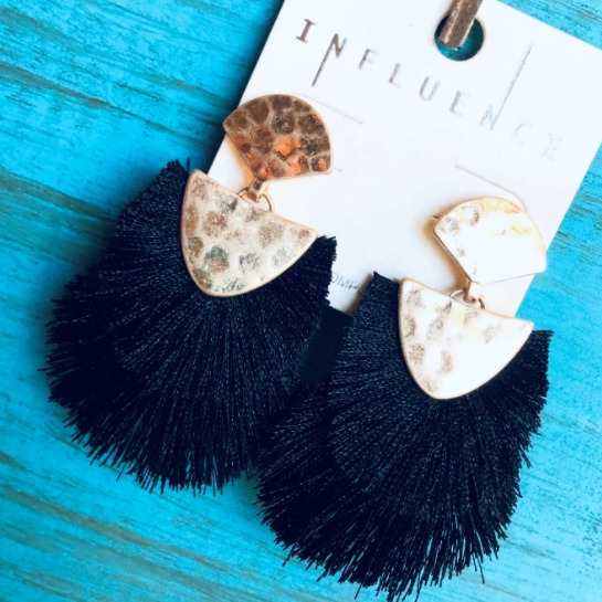 Screenshot 2021-07-05 at 8.48.38 PM Earrings Double Fringe Tassel Jewelry - Image 1