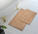 Tufted Bath Mats 2 Piece Set Cotton