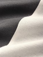 Mens T-Shirt Striped Patchwork Crew Neck Knit Short Sleeve - Image 6