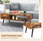 Coffee Table Retro Mid-Century Modern Living Room Table - Image 3