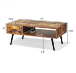 Coffee Table Retro Mid-Century Modern Living Room Table - Image 4
