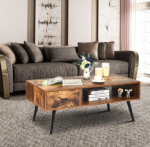 Coffee Table Retro Mid-Century Modern Living Room Table - Image 7