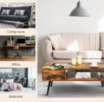 Coffee Table Retro Mid-Century Modern Living Room Table - Image 8