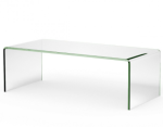 Coffee Table Clear Tempered Class Rounded Edge