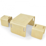 Kids Activity Table 3 Piece Wooden Table And 2 Chairs