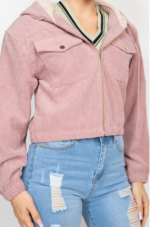 Hoodie Jacket Blush Corduroy - Image 4