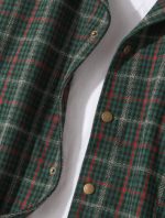 Jacket Plaid Button-Down Loose Fit - Image 5