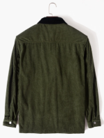 Jacket Corduroy Multi-Pocket Contrast Collar - Image 4