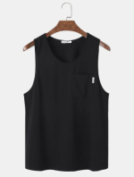Tank Top Solid Color With Front Pocket - Image 2