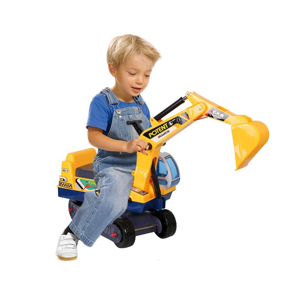 1_7d755b72-c3f9-4867-8c4d-e8bbe169487b_1024x1024 Little Kids Toy Construction Truck With Crane and Pedal Lift Excavator - Image 1