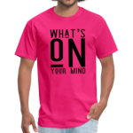 Short-Sleeved T-Shirt Fuchsia Solid Color Graphic Tee