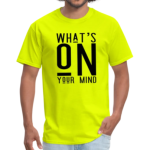 Short-Sleeved T-Shirt Safety Green Solid Color Graphic Tee