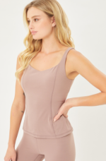 Tank Top Pink Clay Seamless Camisole Activewear - Image 4