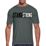 Short-Sleeve T-Shirt Charcoal Sport Performance Stand Strong Graphic