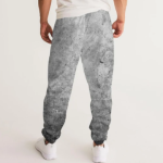 Track Pants Black & Gray Grunge Design - Image 2