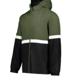 Jacket Holloway Olive & Black Hooded Zip-Up Turnabout Reversible