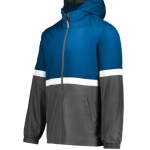 Jacket Holloway Royal Blue Hooded Zip-Up Turnabout Reversible