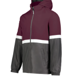 Jacket Holloway Maroon & Carbon Hooded Zip-Up Turnabout Reversible