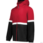 Jacket Holloway Scarlet & Black Hooded Zip-Up Turnabout Reversible