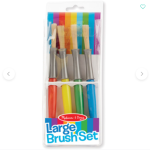 Paintbrush Set Large Paint Brushes 4pk By Melissa & Doug