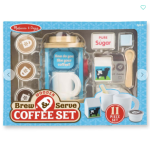 Play Set Wooden Brew & Serve Coffee Set By Melissa & Doug