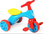 Toddler Toy Blue 3 Wheel Tricycle And Balance Walker