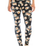 SALE Leggings Full Length Floral Printed High Waistband
