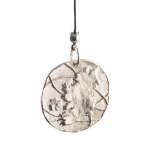 Map Of Ireland In Silver With Labradorite Stone Necklace - Image 2
