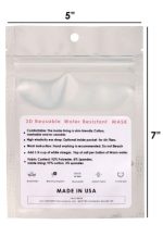 Reusable 3D White Cotton Face Mask - Image 3
