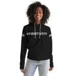 Hoodie Sweater Black & White #Positivity Graphic