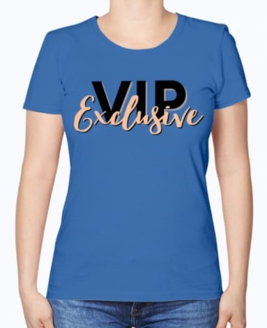 Screenshot 2022-02-13 6.32.29 PM T-Shirt Classic Royal "VIP Exclusive" Graphic - Image 1