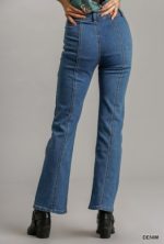Jeans Panel Straight Cut Blue Denim - Image 2