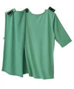 Top Assisted Dressing Teal Embroidered T-Shirt - Image 2