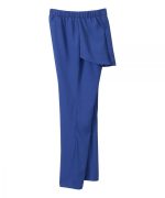 Bottoms Assisted Dressing Open Back Gabardine Wheelchair Pants In Galaxy Blue - Image 2