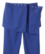 Bottoms Assisted Dressing Open Back Gabardine Wheelchair Pants In Galaxy Blue - Image 3