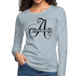 Long Sleeve T-Shirt "Armor Of God" In Heather Ice Blue