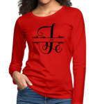 Long Sleeve T-Shirt "Joy" In Red