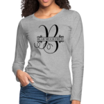 Long Sleeve T-Shirt " Bear Much Fruit" In Heather Gray