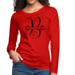 Long Sleeve T-Shirt " Bear Much Fruit" In Red