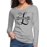 Long Sleeve T-Shirt "Love Is Kind" In Heather Grey